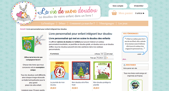 La vie de mon doudou catalogue